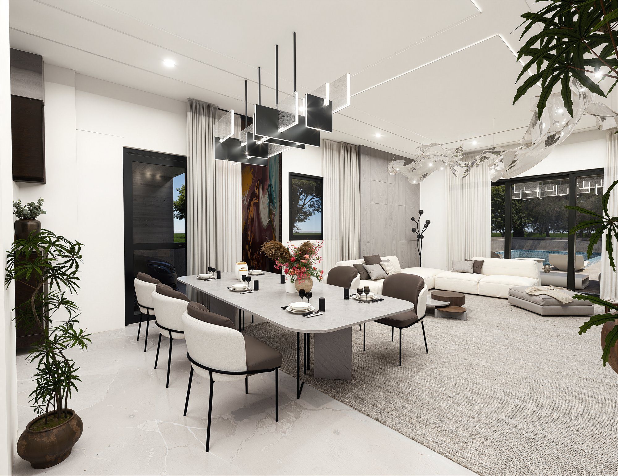 Open-Plan Living & Dining
