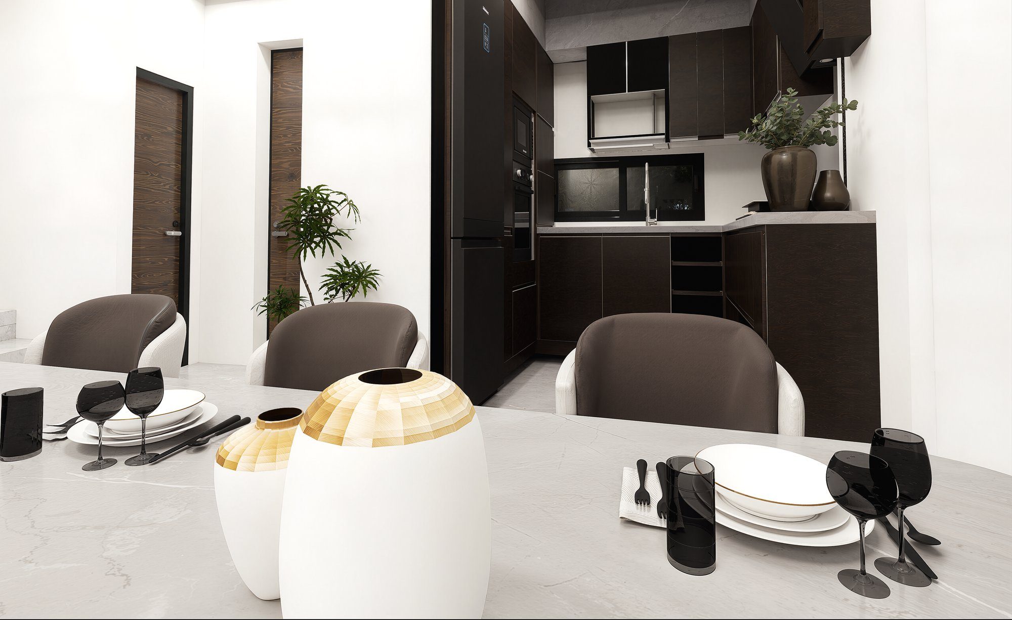 Modern Kitchen & Dining Table