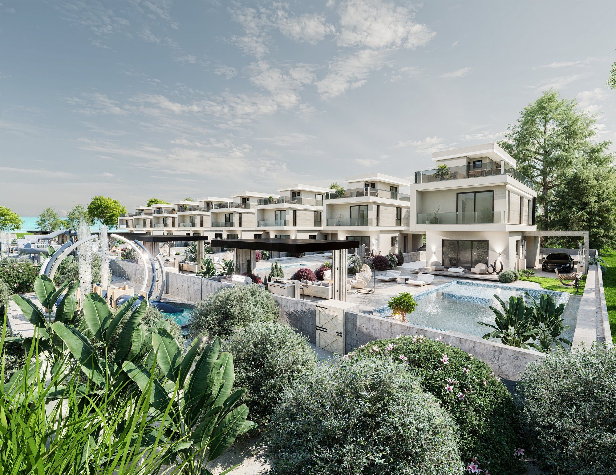 Garden & Pool Complex View